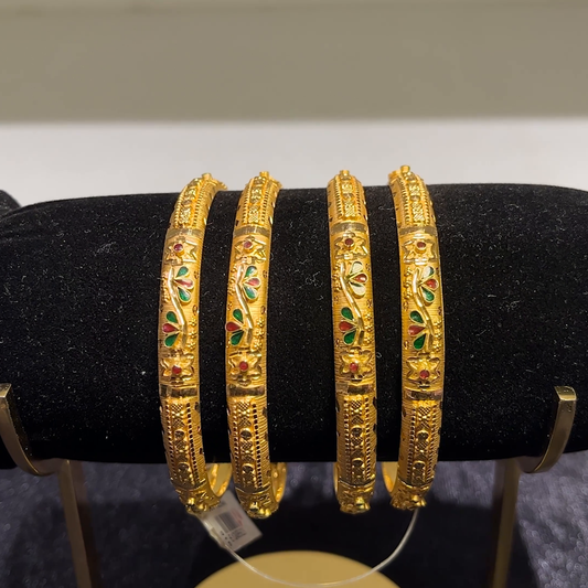 CMR 45.233gms BANGLES 22K Yellow Gold