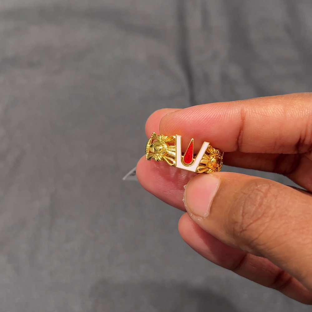 Anu Jewellers 3.98gms Ring 22K Nakshi