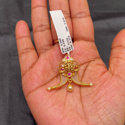 Anu Jewellers 3.57gms Pendent 22K Yellow Gold