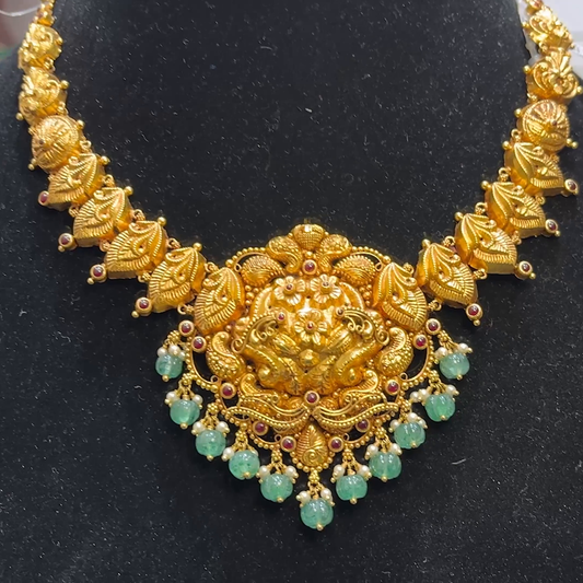 SwarnaKanchi 21.137gms NECKLACE 22K Yellow Gold