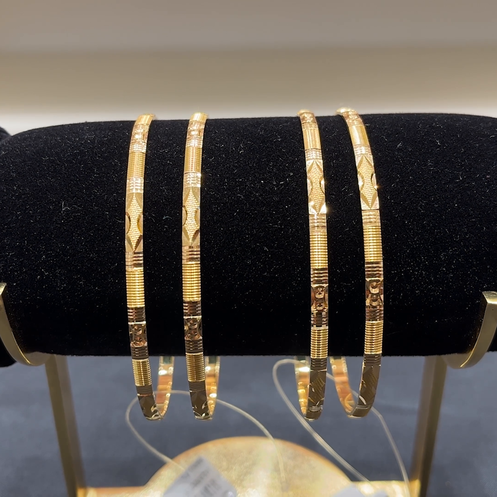 Anu Jewellers 23.916gms BANGLES 22K Yellow Gold