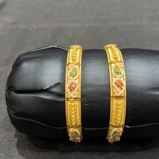 CMR 38.505gms BANGLES 22K Yellow Gold