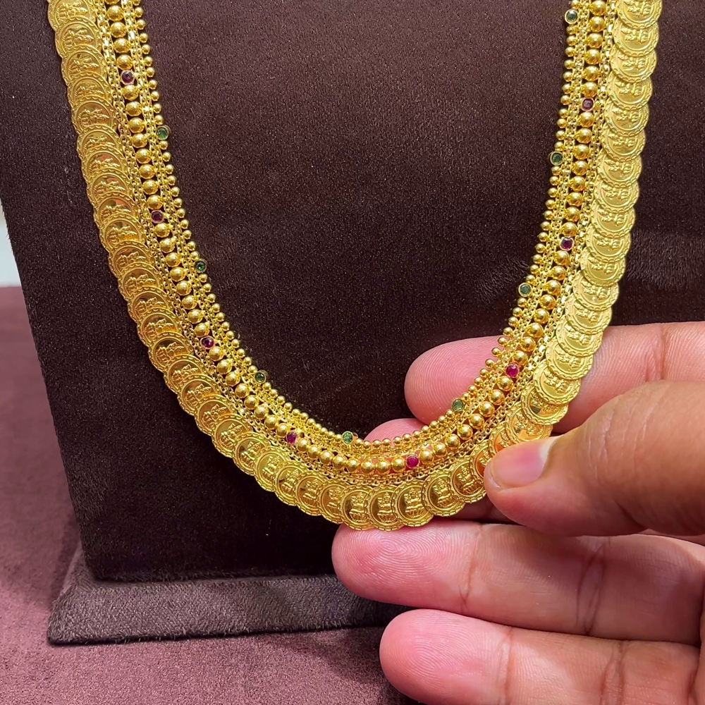 SwarnaKanchi 51.506gms HARAMS 22K Yellow Gold