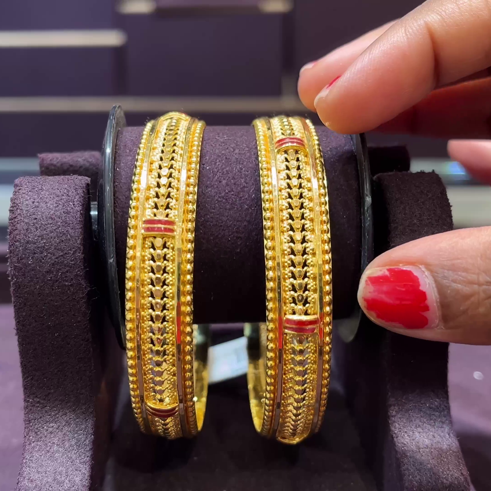 CMR 34.563gms BANGLES 22K Yellow Gold