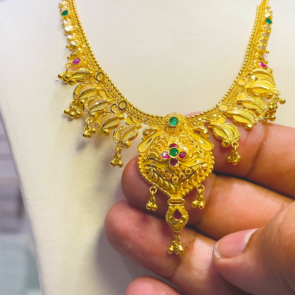 SOUTH INDIA 16.64gms NECKLACE 22K Yellow Gold