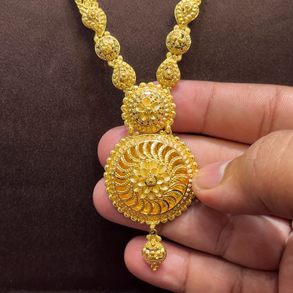 SwarnaKanchi 43.688gms HARAMS 22K Yellow Gold