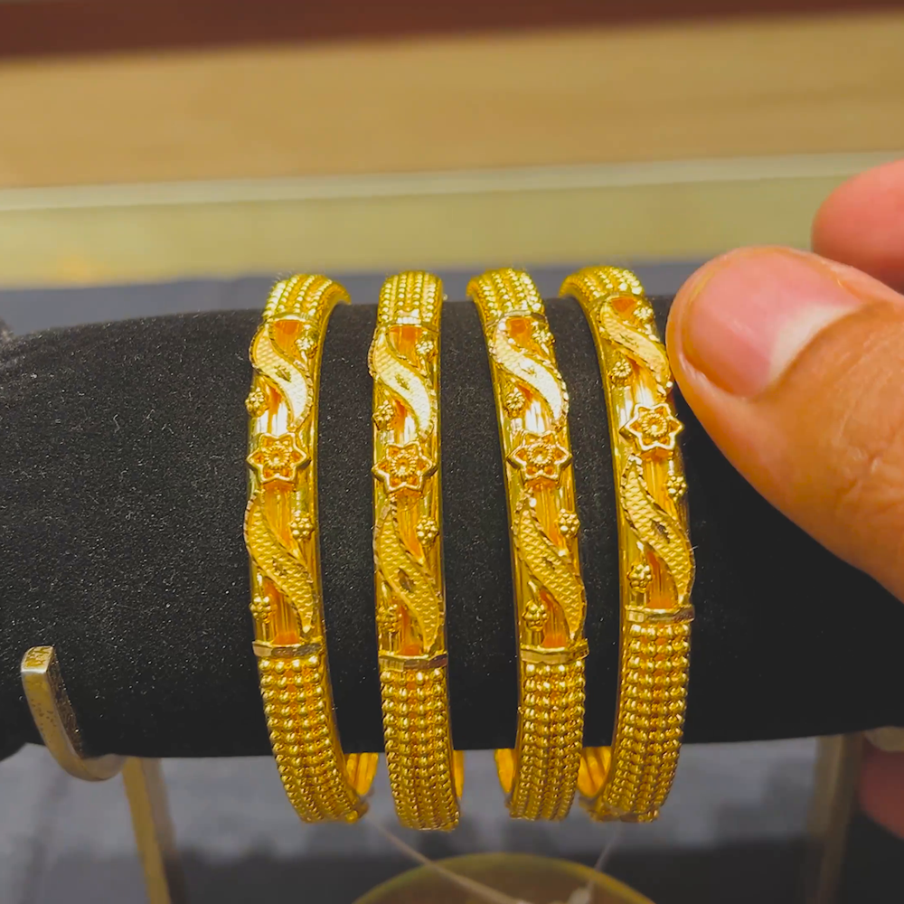 CMR 44.455gms BANGLES 22K Yellow Gold