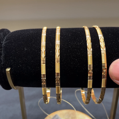 Anu Jewellers 23.916gms BANGLES 22K Yellow Gold