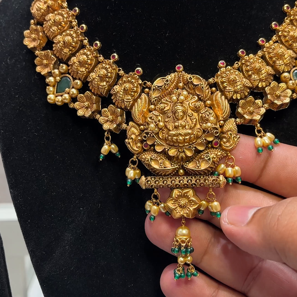 SOUTH INDIA 36.24gms NECKLACE 22K Yellow Gold