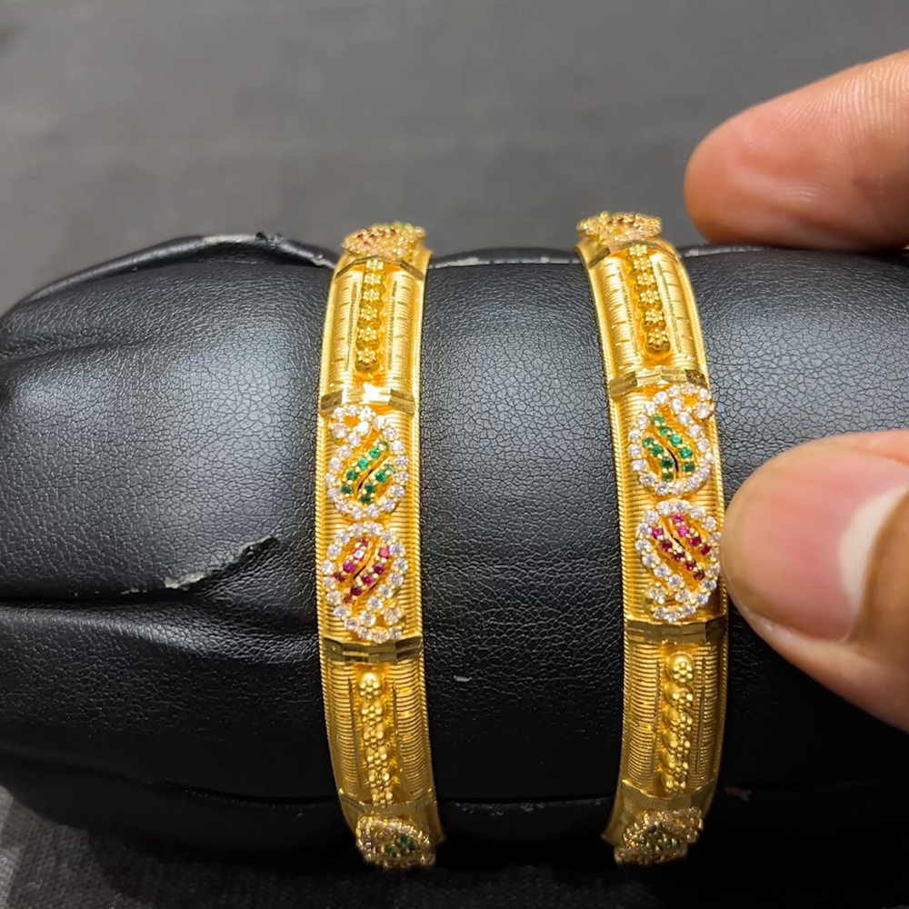 CMR 38.505gms BANGLES 22K Yellow Gold