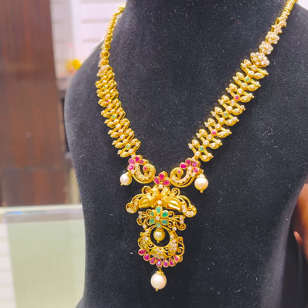 SOUTH INDIA 26.415gms NECKLACE 22K Yellow Gold