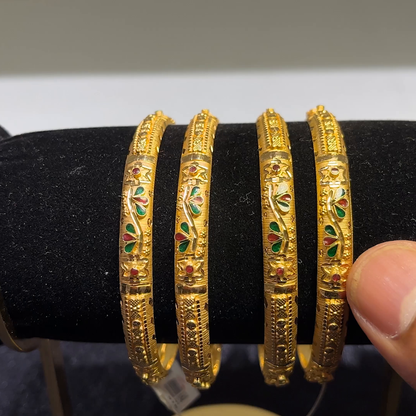 CMR 45.233gms BANGLES 22K Yellow Gold