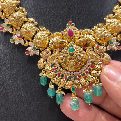 Chennai Shopping Mall 33.34gms NECKLACE 22K Antique