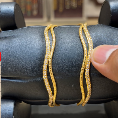 Chennai Shopping Mall 23.215gms BANGLES 22K Yellow Gold