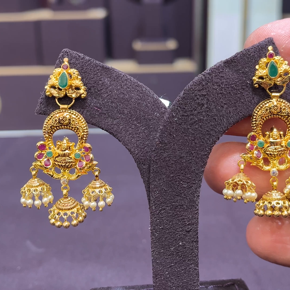 CMR 8.821gms EARRINGS 22K Yellow Gold