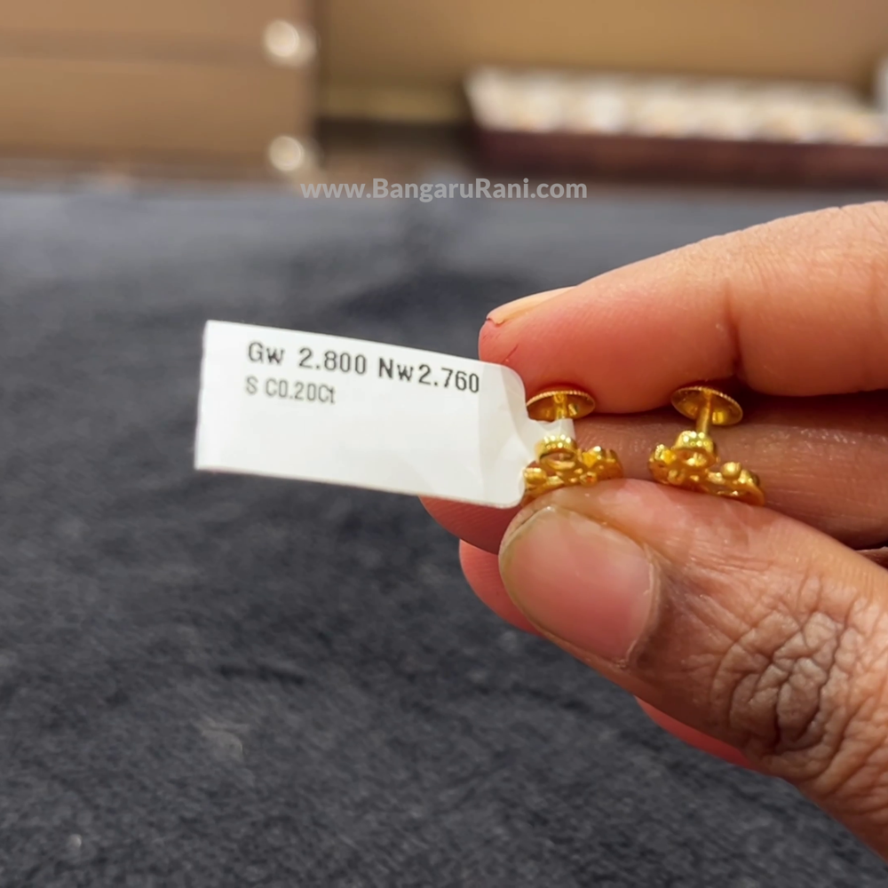 [make to order] 2.76gms EARRINGS 22K