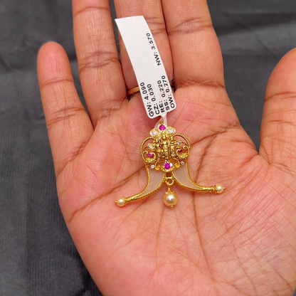 Anu Jewellers 3.57gms Pendent 22K Yellow Gold