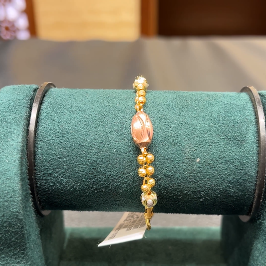 Chennai Shopping Mall 5.26gms Bracelets 22K Yellow Gold