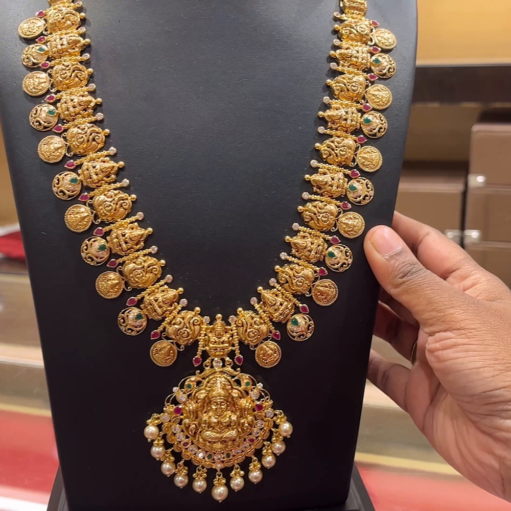 CHANDANA Brothers 75.41gms HARAMS 22K Yellow Gold