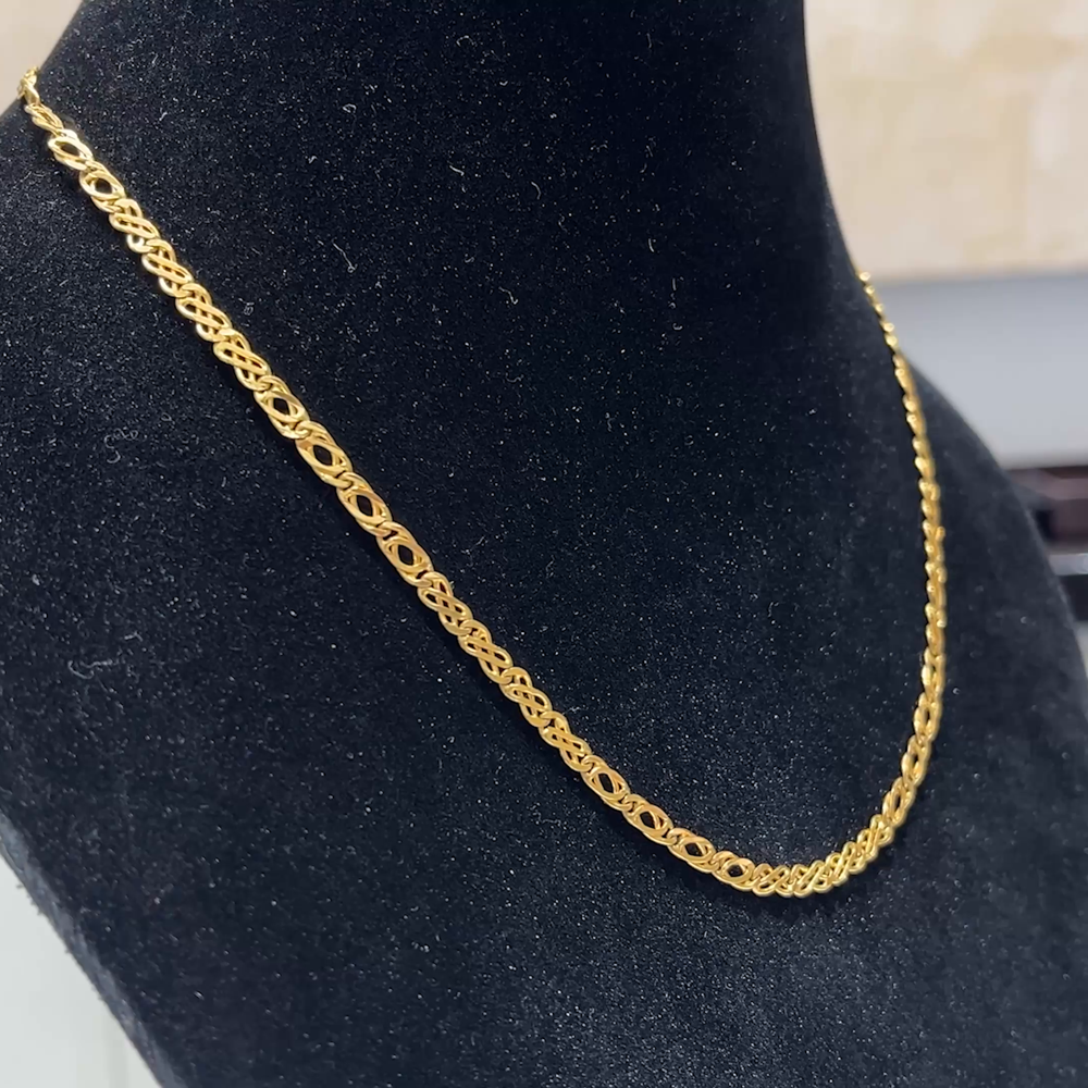 MUKUNDA JEWELLERS 13.36gms CHAINS 22K Yellow Gold