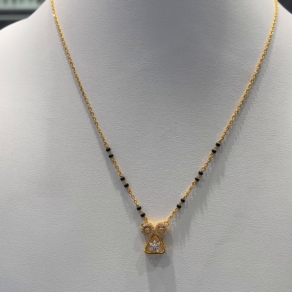 Anu Jewellers 5.46gms SHORT BLACK BEADS 22K Yellow Gold