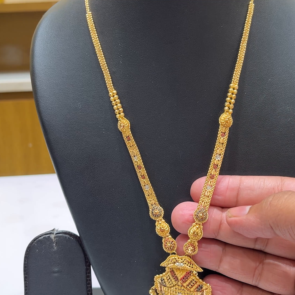 MUKUNDA JEWELLERS 36.862gms NECKLACE 22K Nakshi