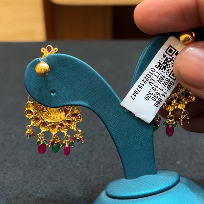 Chennai Shopping Mall 13.33gms EARRINGS 22K Yellow Gold