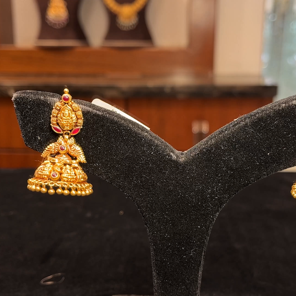 SRI RAM 10.13gms EARRINGS 22K Yellow Gold