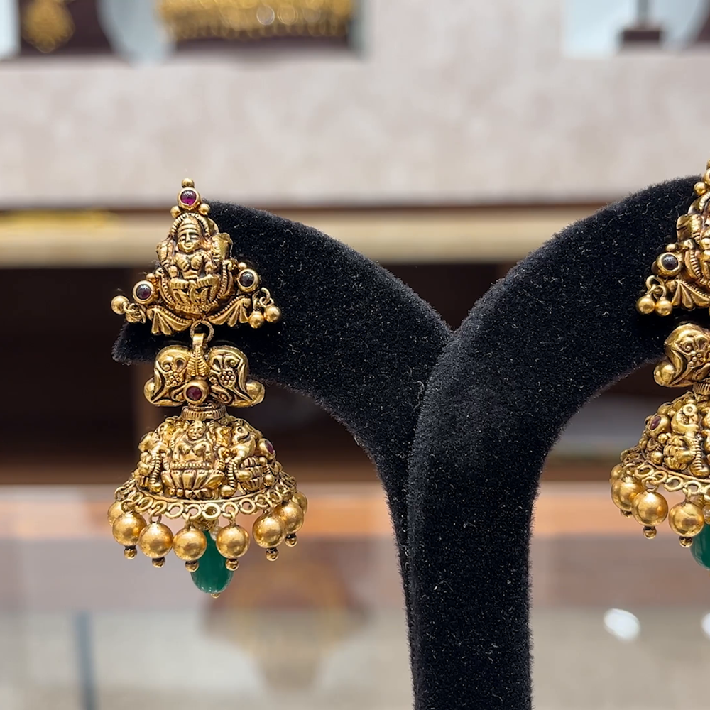 Chennai Shopping Mall 18.245gms EARRINGS 22K Yellow Gold