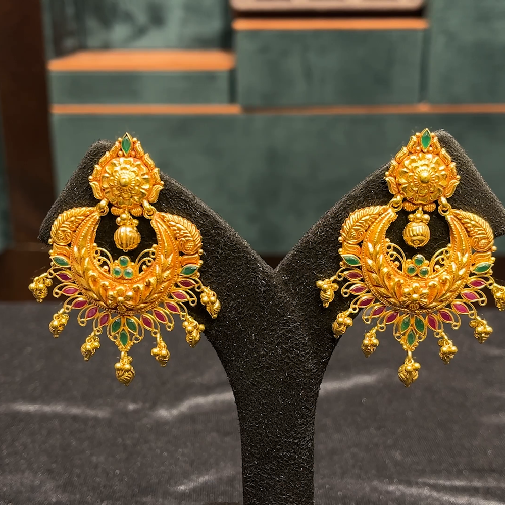 CMR 21.358gms EARRINGS 22K Yellow Gold