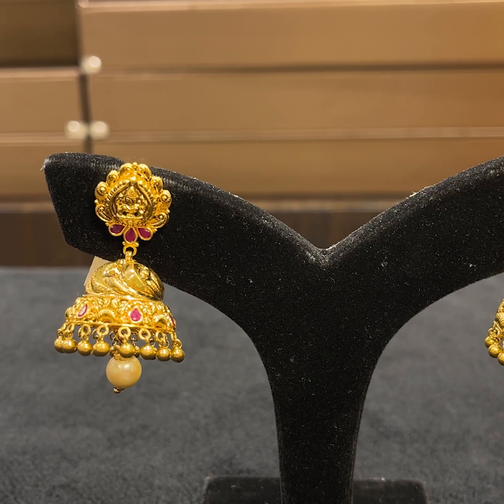 CHANDANA Brothers 21.199gms EARRINGS 22K Yellow Gold