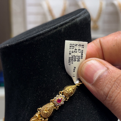 SOUTH INDIA 42.206gms HARAMS 22K Yellow Gold