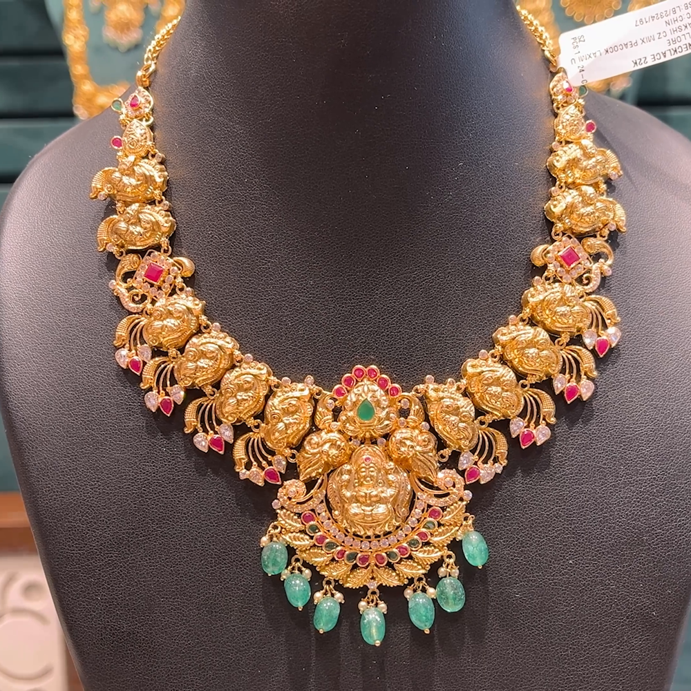 Chennai Shopping Mall 32.57gms NECKLACE 22K Antique