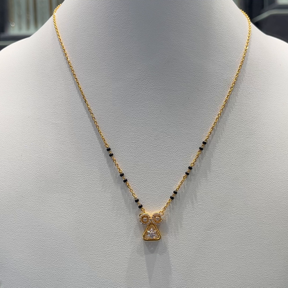 Anu Jewellers 5.46gms SHORT BLACK BEADS 22K Yellow Gold