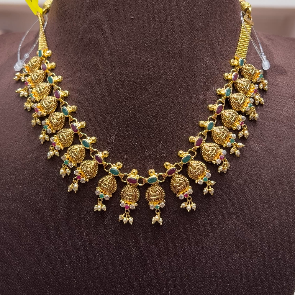 SwarnaKanchi 20.917gms NECKLACE 22K Yellow Gold