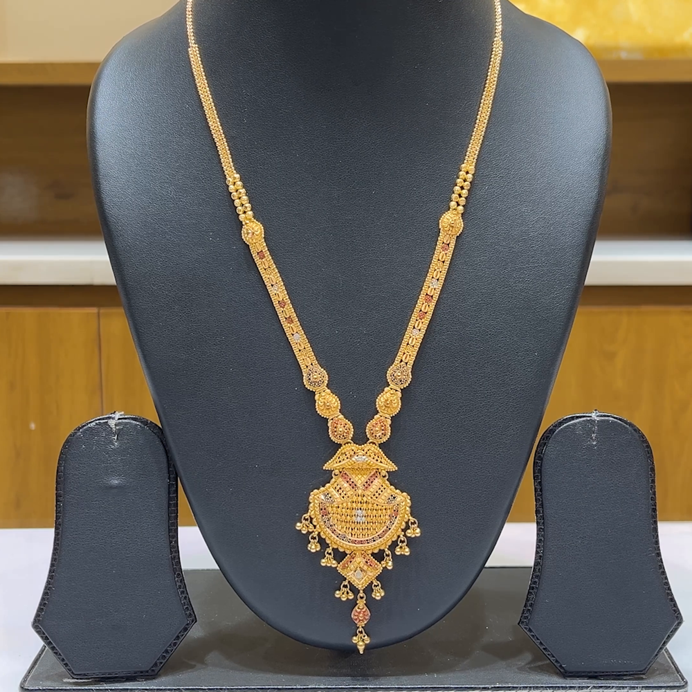 MUKUNDA JEWELLERS 36.862gms NECKLACE 22K Nakshi