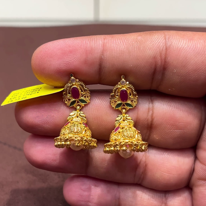 SwarnaKanchi 6.779gms EARRINGS 22K Yellow Gold