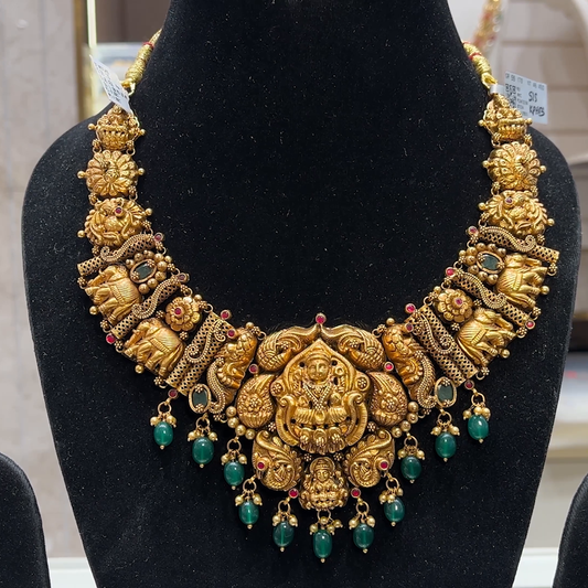 SOUTH INDIA 46.45gms NECKLACE 22K Yellow Gold