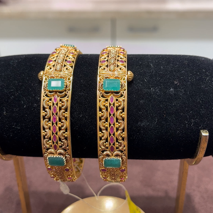 SwarnaKanchi 41.06gms BANGLES 22K Yellow Gold