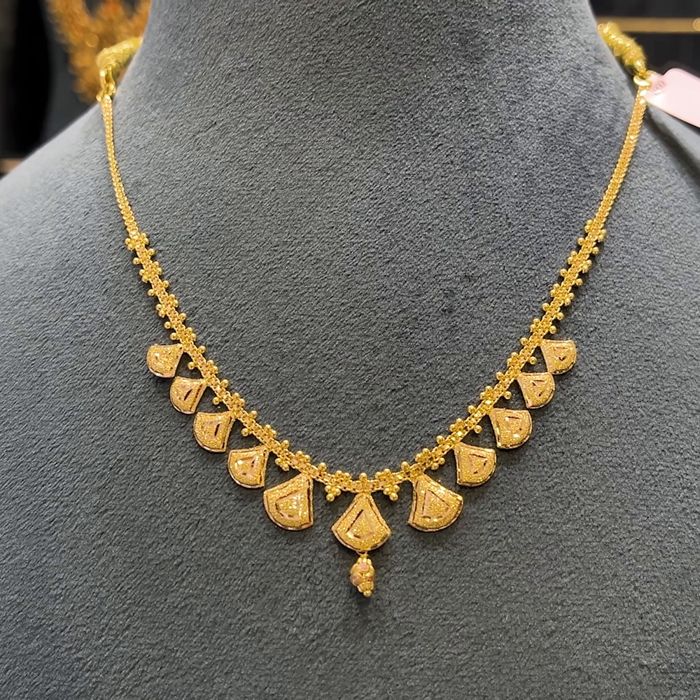 Kriya Jewellers 8.52gms NECKLACE 22K Yellow Gold