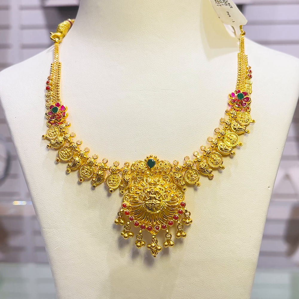 SOUTH INDIA 19.0gms NECKLACE 22K Yellow Gold