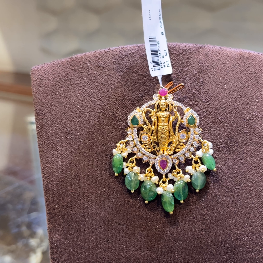 SRI RAM 8.632gms Pendent 22K Nakshi