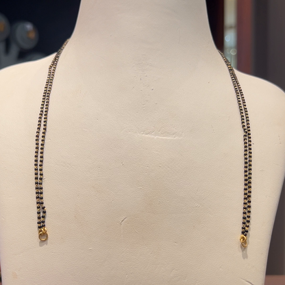 Anu Jewellers 4.825gms SHORT BLACK BEADS 22K Yellow Gold