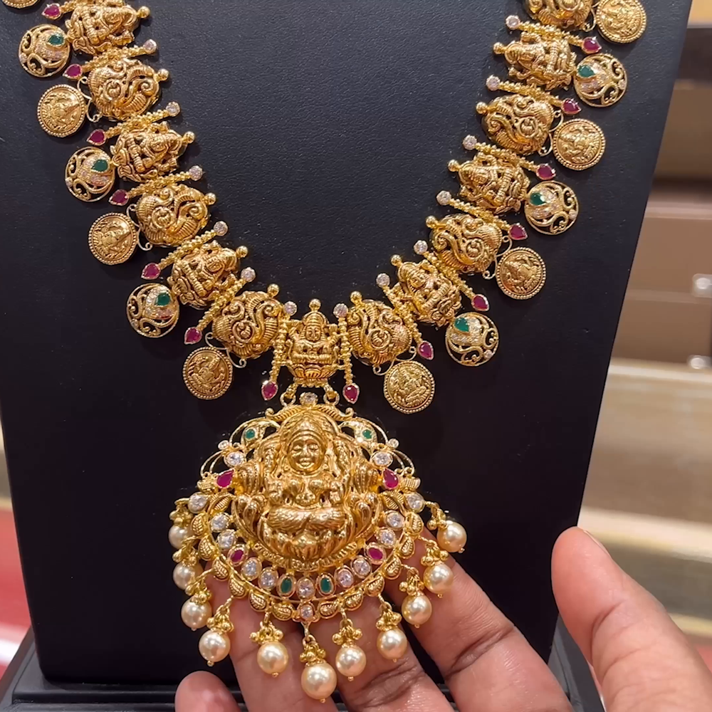 CHANDANA Brothers 75.41gms HARAMS 22K Yellow Gold