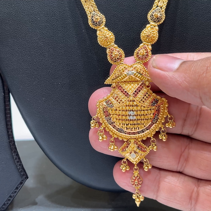 MUKUNDA JEWELLERS 36.862gms NECKLACE 22K Nakshi