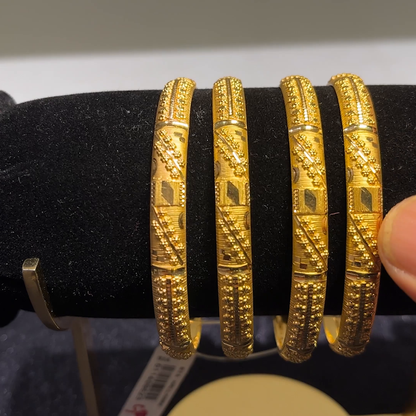 CMR 39.806gms BANGLES 22K Yellow Gold