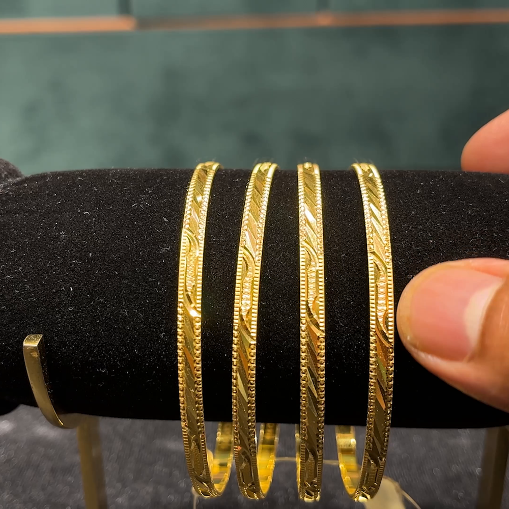 CMR 53.892gms BANGLES 22K Yellow Gold