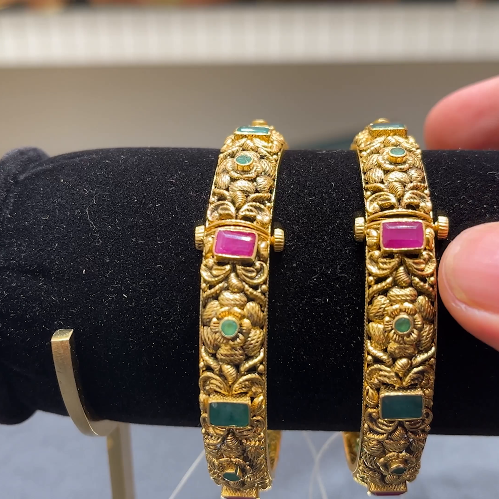 Anu Jewellers 18.4gms BANGLES 22K Yellow Gold