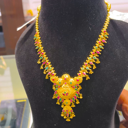 SOUTH INDIA 21.723gms NECKLACE 22K Yellow Gold