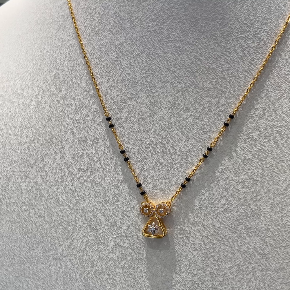 Anu Jewellers 5.46gms SHORT BLACK BEADS 22K Yellow Gold